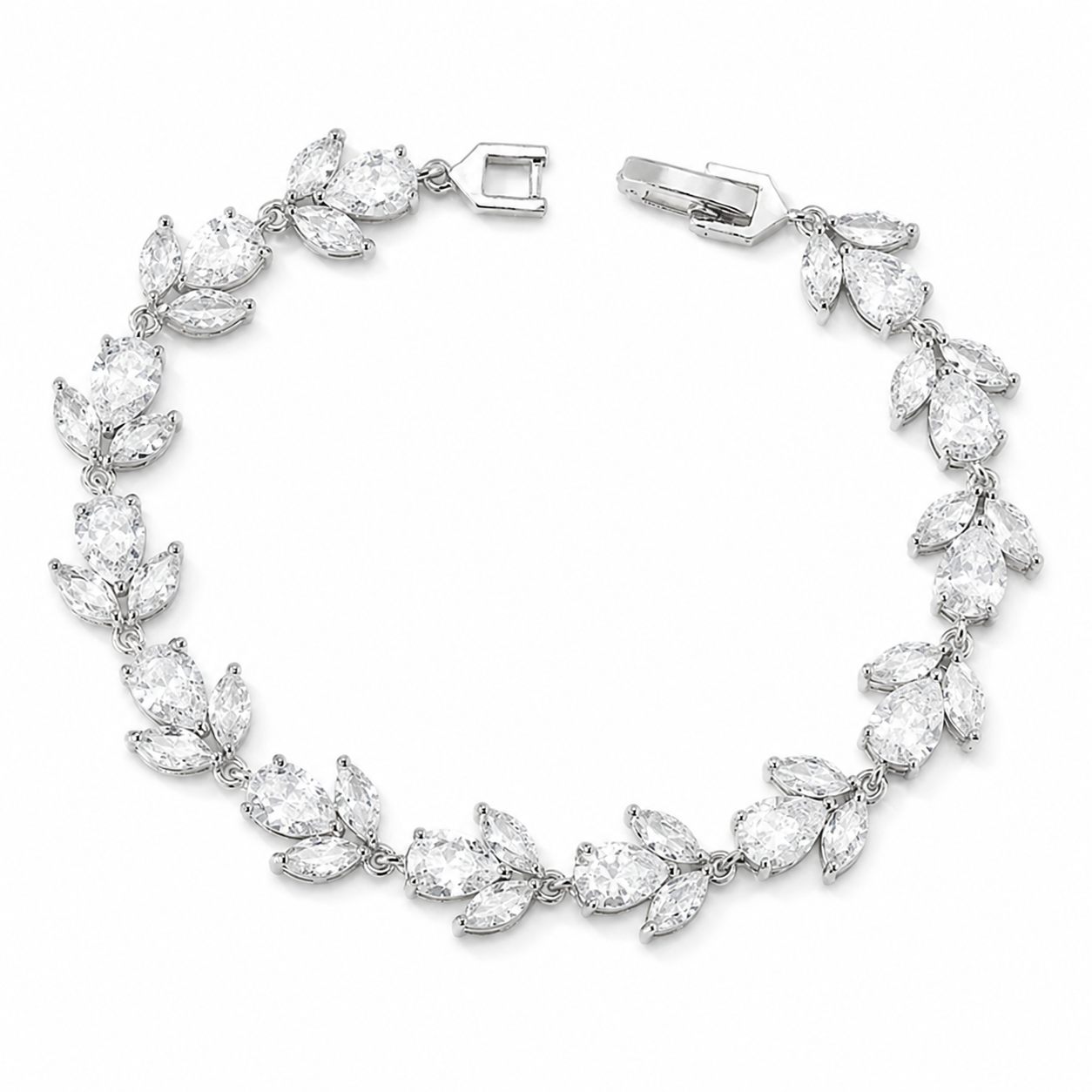 Pulsera Crystal Leaf