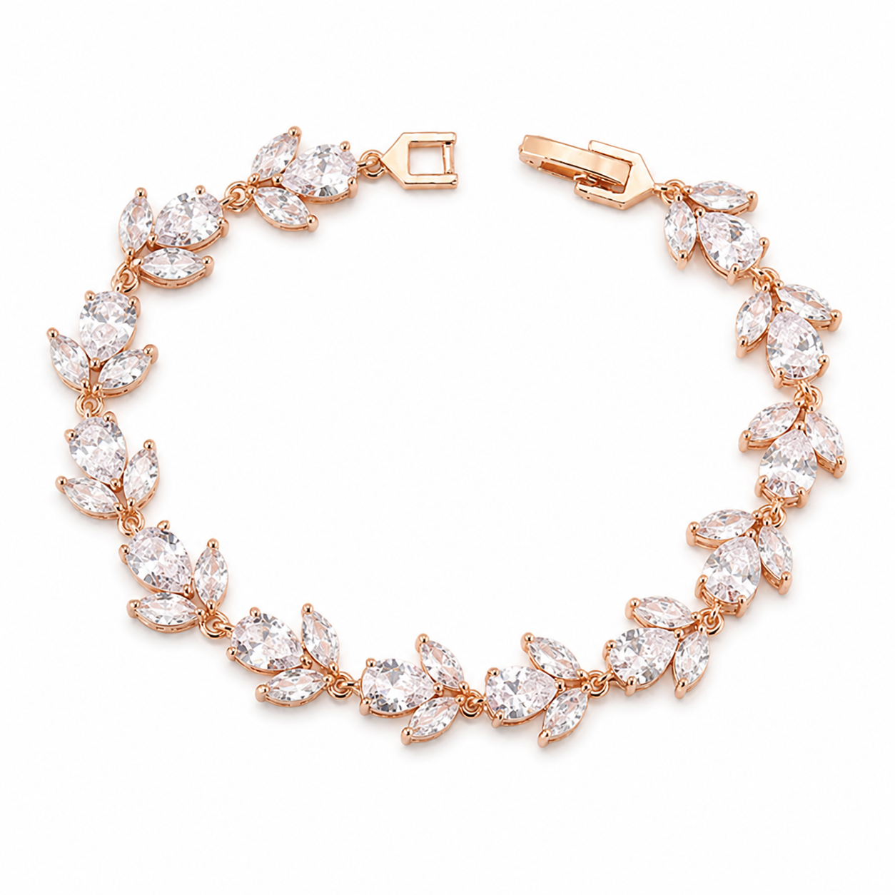 Pulsera Crystal Leaf